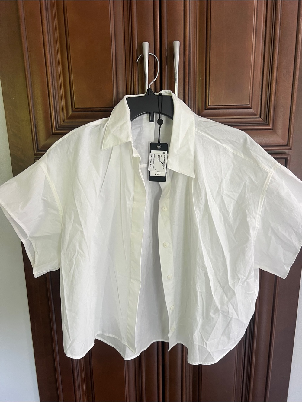rag & bone White Short-Sleeve Button-Down Shirt
